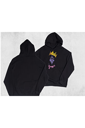 Unisex Oversize Biggie Kapüşonlu Sweatshirt