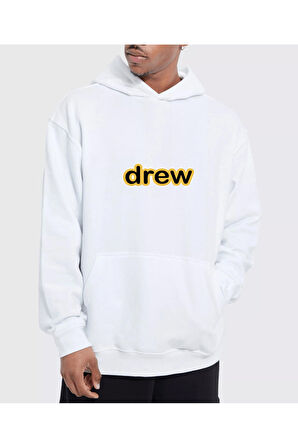 Unisex Oversize Drew Kapüşonlu Sweatshirt