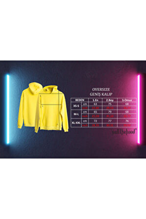 Unisex Oversize Drew Kapüşonlu Sweatshirt