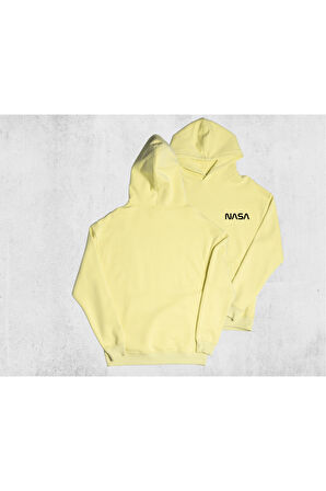 Unisex Oversize Nasa Kapüşonlu Sweatshirt