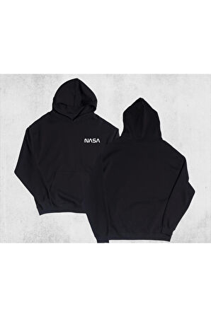 Unisex Oversize Nasa Kapüşonlu Sweatshirt