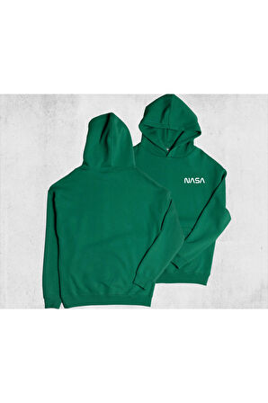 Unisex Oversize Nasa Kapüşonlu Sweatshirt