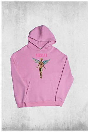 Unisex Oversize Nirvana Kapüşonlu Sweatshirt