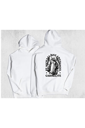 Unisex Oversize Carmelite Kapüşonlu Sweatshirt
