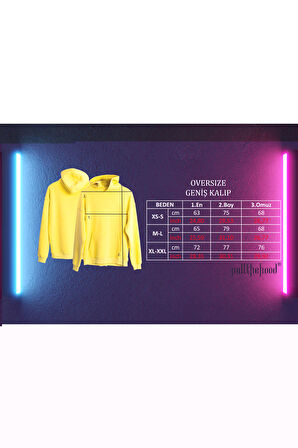 Unisex Oversize Carmelite Kapüşonlu Sweatshirt