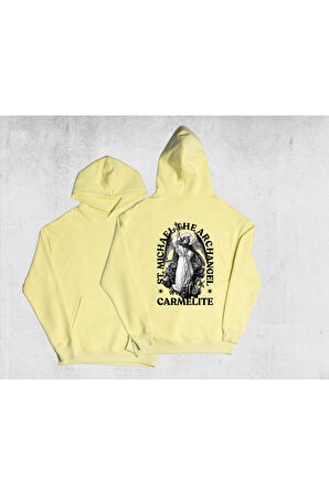 Unisex Oversize Carmelite Kapüşonlu Sweatshirt