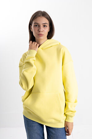 Unisex Oversize Carmelite Kapüşonlu Sweatshirt