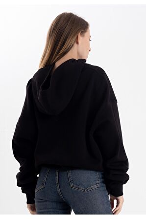 Unisex Oversize YEAH! Kapüşonlu Sweatshirt