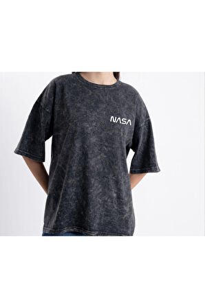 Unisex Oversize Eskitme Nasa Tshirt