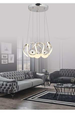 DİLA LEDLİ 3 TOPLU 3 RENK SALON OTURMA YATAK MUTFAK ODASI AVİZESİ