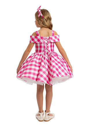 Pamina Kız Çocuk Elbise 3-7 Yaş Fuşya