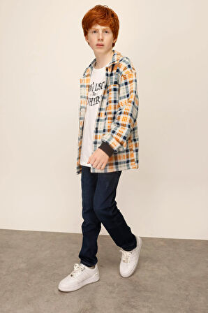 Jena Erkek Çocuk Ekose Polar Gömlek 9-14 Yaş KARMA