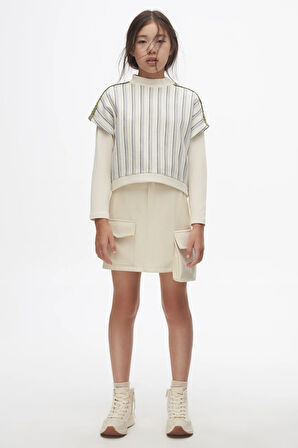 Nk Kız Çocuk Bloom Etek 10-16 Yaş Krem