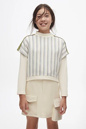 Nk Kız Çocuk Bloom Etek 10-16 Yaş Krem