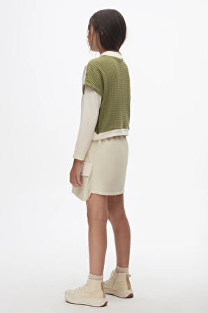 Nk Kız Çocuk Bloom Etek 10-16 Yaş Krem