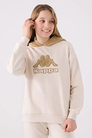 Kappa Kız Çocuk Sweatshirt 6-16 Yaş Bej