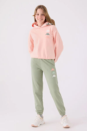 Kappa Kız Çocuk Kapüşonlu Sweatshirt 5-16 Yaş Pembe