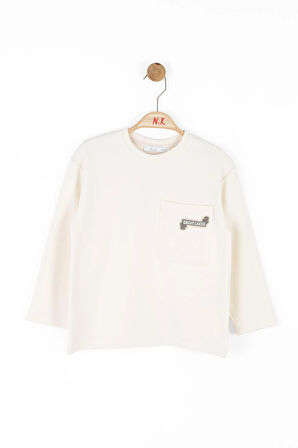 Nk Erkek Çocuk Laker Sweatshirt 4-8 Yaş Ekru