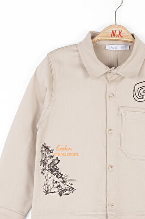 Nk Erkek Çocuk Find Gömlek 4-8 Yaş Gri