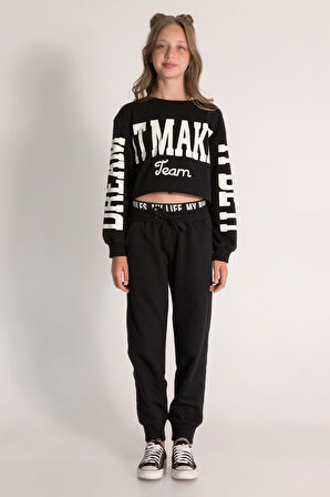 Dmb Kız Çocuk Tek Alt 10-15 Yaş Siyah