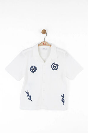 Nk Erkek Çocuk Orleans Gömlek 8-14 Yaş Ekru