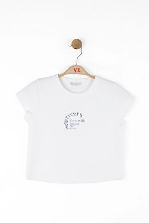 Nk Kız Çocuk River Tshirt 10-16Yaş Ekru