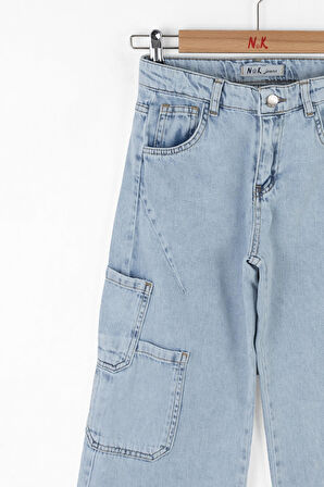 Nk Kız Çocuk Muse Denim Pantolon 8-14Yaş Mavi