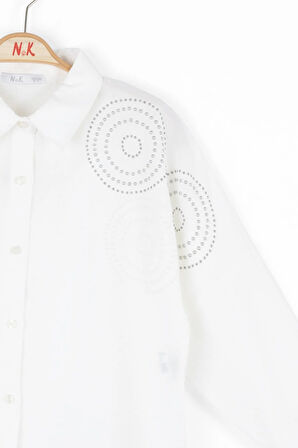 Nk Kz Çocuk Virgina Gömlek 8-14 Yaş Ekru