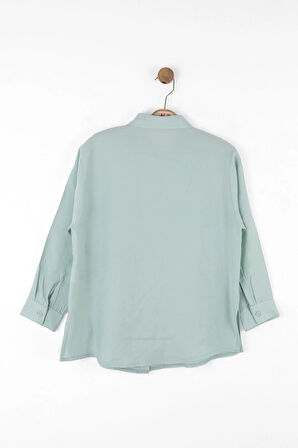 Nk Kz Çocuk Aqua Gömlek 8-14 Yaş Mint