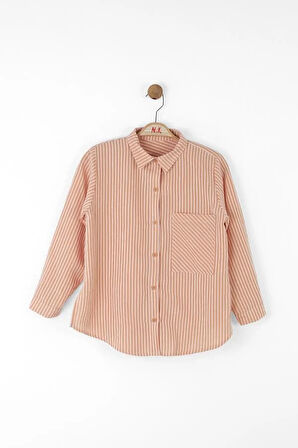 Nk Kz Çocuk Majove Gömlek 8-14 Yaş Coral