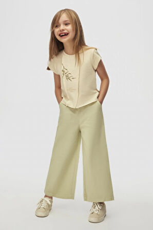 Nk Kız Çocuk Whısper Tshırt 4-8Yaş Krem