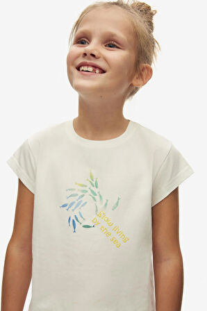 Nk Kız Çocuk Slow Tshırt 4-8Yaş Yeşil