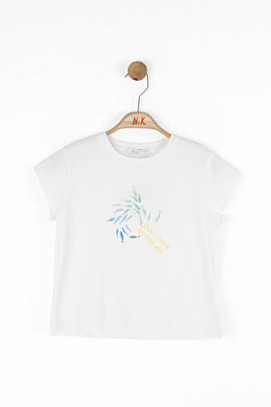 Nk Kız Çocuk Slow Tshırt 4-8Yaş Yeşil