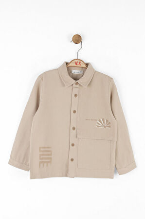 Nk Erkek Çocuk Protect Gömlek 4-8 Yaş VİZON