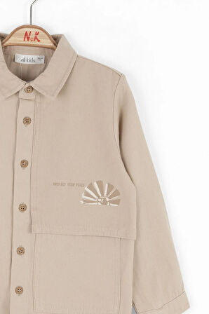 Nk Erkek Çocuk Protect Gömlek 4-8 Yaş VİZON