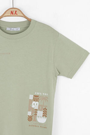 Nk Erkek Çocuk Touch Tshirt 4-8 Yaş Yeşil