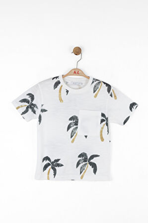 Nk Erkek Çocuk Bahama Tshirt 4-8 Yaş Ekru