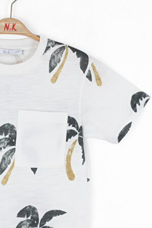 Nk Erkek Çocuk Bahama Tshirt 4-8 Yaş Ekru