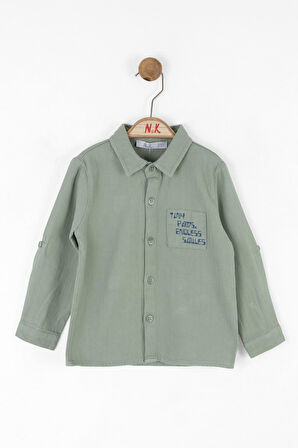 Nk Erkek Bebek Tiny Gömlek 1-4 Yaş Yeşil