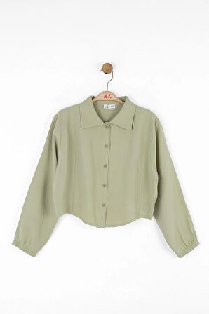 Nk Kız Çocuk Frozen Gömlek 10-16 Yaş Yeşil