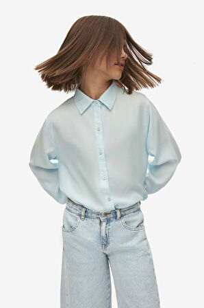 Nk Kız Çocuk Angel Gömlek 10-16 Yaş Mavi