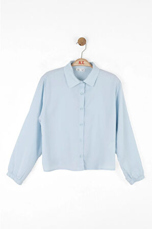 Nk Kız Çocuk Angel Gömlek 10-16 Yaş Mavi