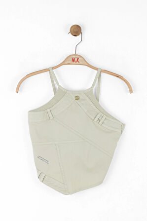 Nk Kız Çocuk Parçalı Crop 10-16 Yaş Yeşil