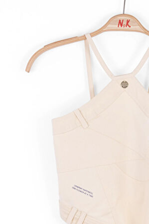 Nk Kız Çocuk Parçalı Crop 10-16 Yaş Krem