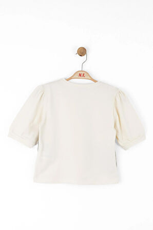 Nk Kız Çocuk Ütopya Tshirt 8-14 Yaş Krem