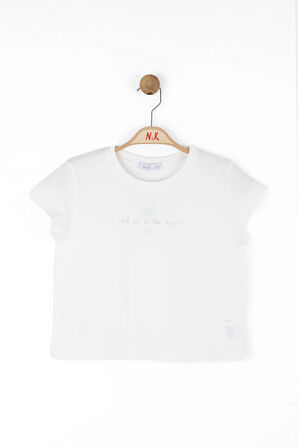 Nk Kız Çocuk Find Tshirt 8-14 Yaş Ekru