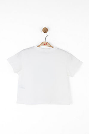 Nk Kız Çocuk Cannes Tshirt 8-14 Yaş Ekru
