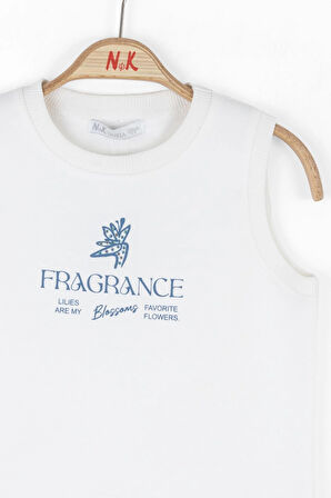 Nk Kız Çocuk Blossom Crop 8-14 Yaş Ekru