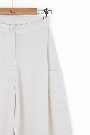 Nk Kız Çocuk Almond Pantolon 8-14 Yaş Krem