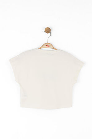 Nk Kız Çocuk Reposel Tshirt 8-14 Krem